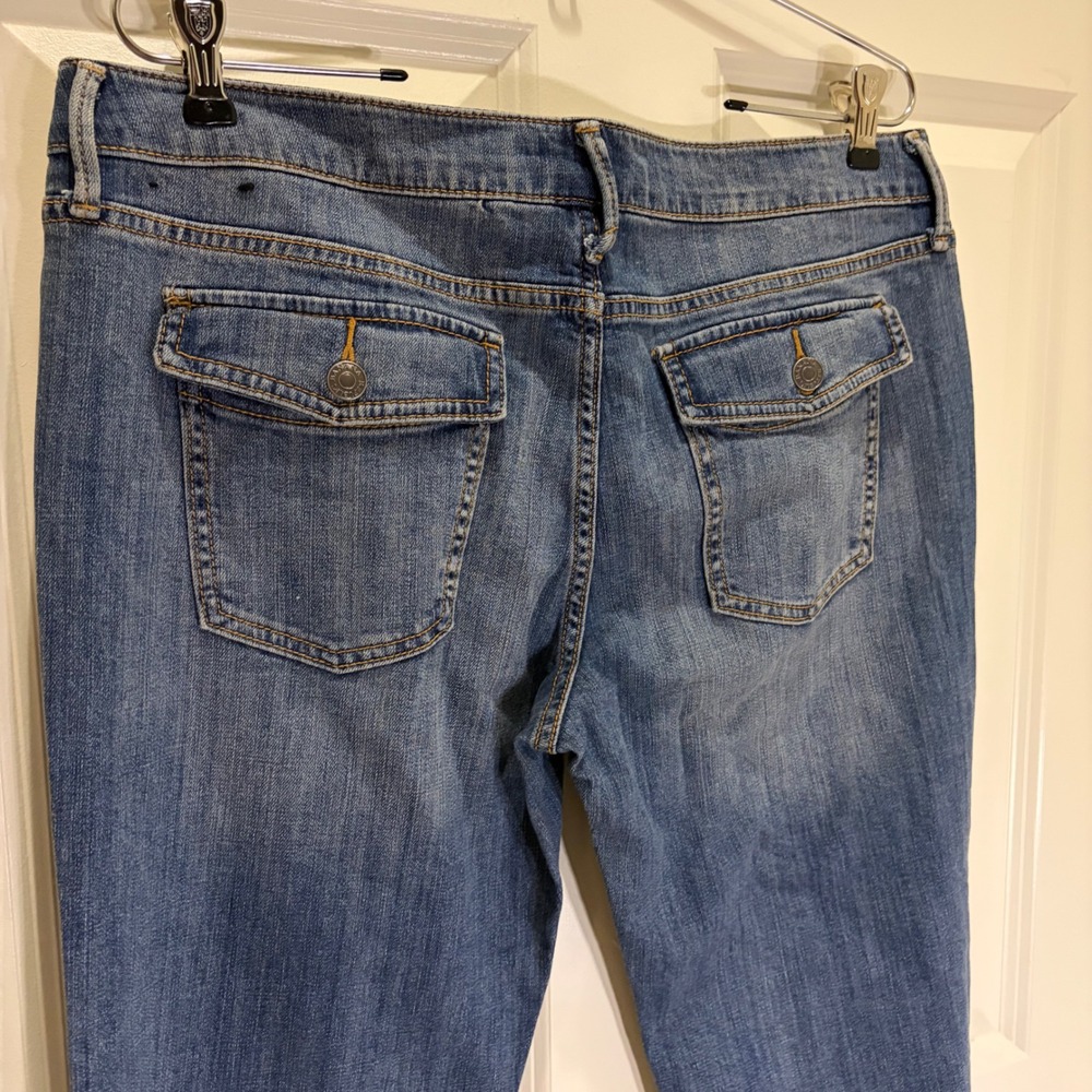 Banana Republic Womens Bootcut Jeans Medium Wash Blue Denim Size 31/12 Long - Picture 4 of 5
